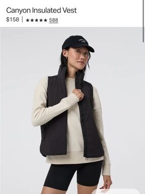 Vuori Canyon Insulated Vest - Black